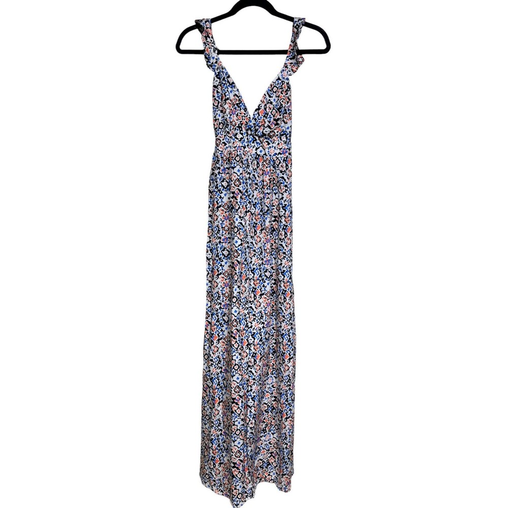 Maaji Floral Cover-Up Maxi Dress Beige Women’s Size Medium